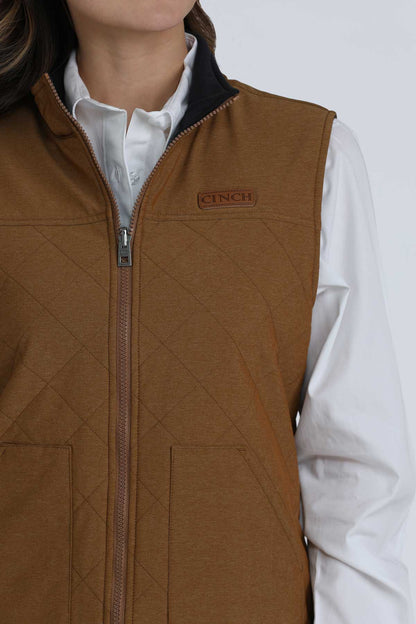 Reversible Heather Brown Women's Vest by Cinch®