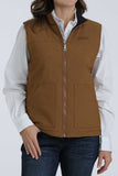 Reversible Heather Brown Women's Vest by Cinch®