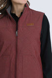 Reversible Heather Burgundy Women's Vest by Cinch®