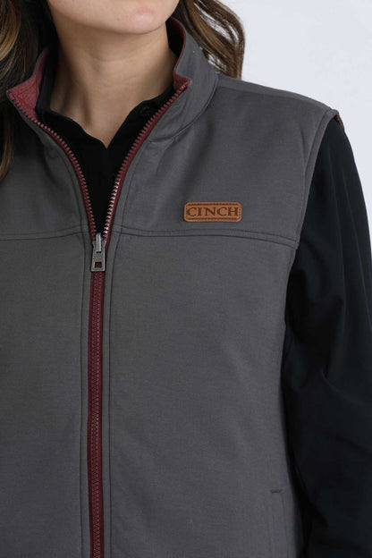 Reversible Heather Burgundy Women's Vest by Cinch®