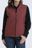 Reversible Heather Burgundy Women's Vest by Cinch®