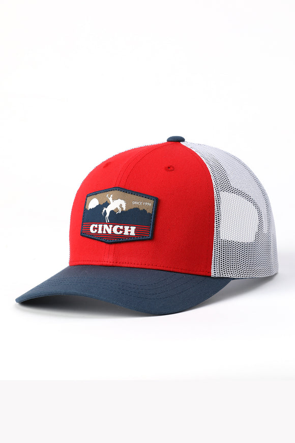 Red & Blue Bronc Patch Cap by Cinch®