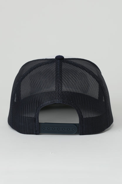 Cinch blue ball cap on a white background