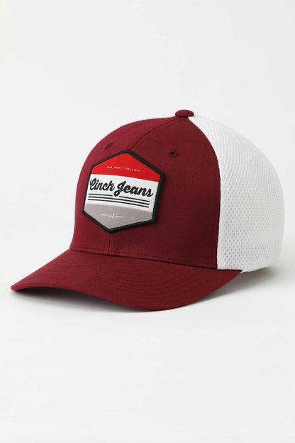 Cherry Red Flexfit® Patch Cap by Cinch®