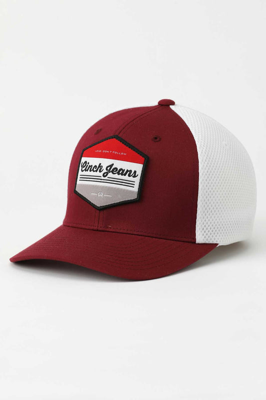 Cherry Red Flexfit® Patch Cap by Cinch®