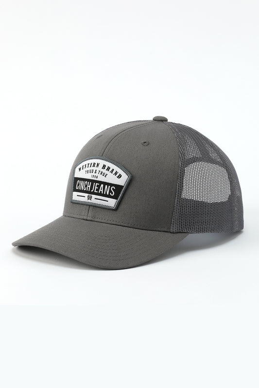 Grey 'Tried & True' Patch Cap by Cinch®