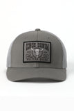 Grey Steer Skull Patch Cap by Cinch®