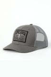 Grey Steer Skull Patch Cap by Cinch®