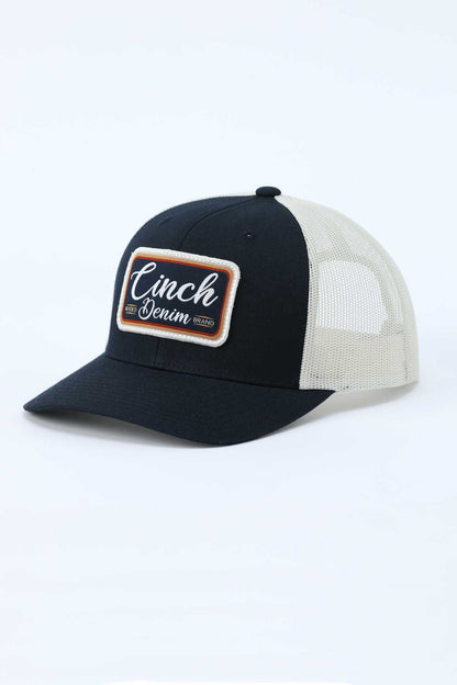 Navy & Tan 'Cinch Denim' Women's Patch Cap by Cinch®