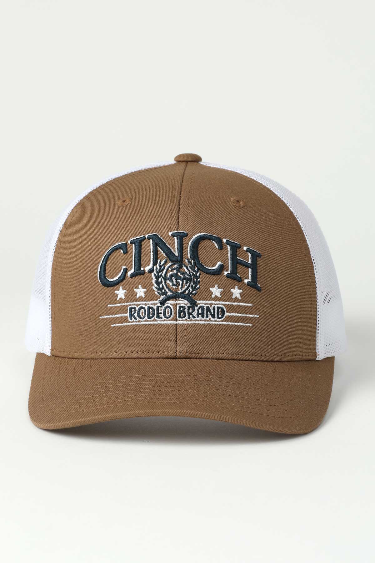 Tan & White Embroidered Women's Cap by Cinch®
