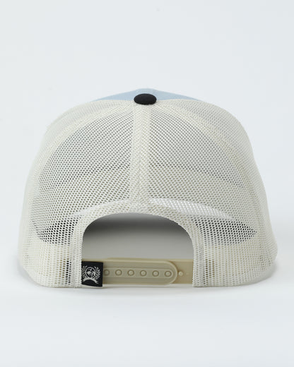 white Cinch brand baseball cap on a white background