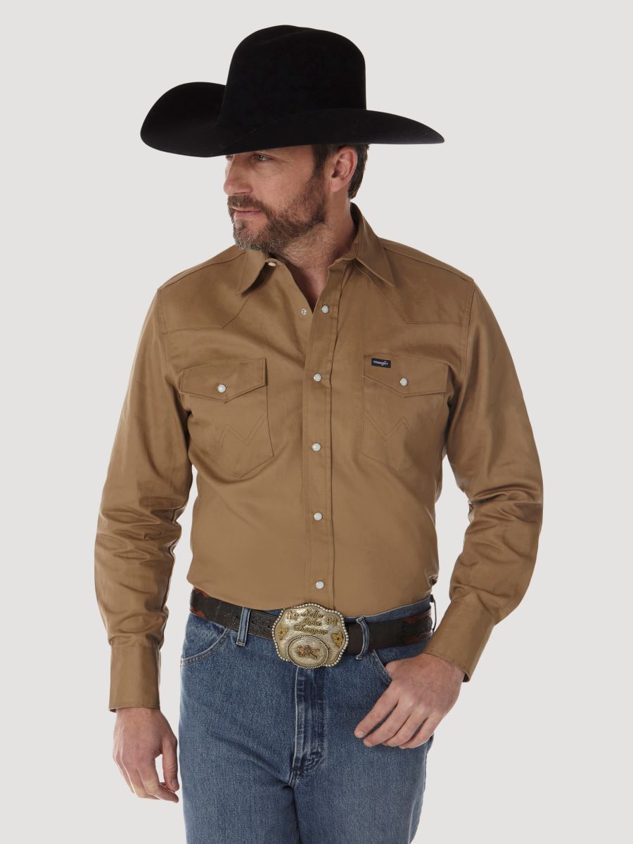 Cowboy Cut™ Rawhide Authentic Western Work Men's Shirt by Wrangler®