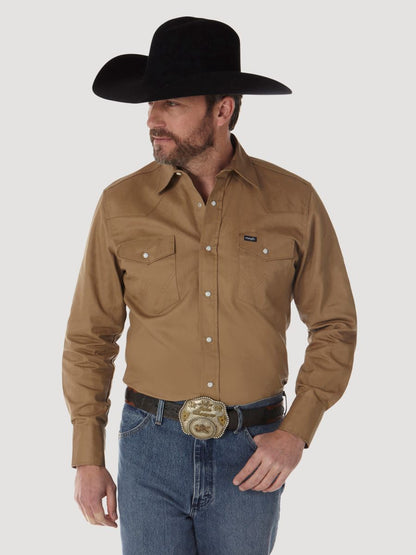 Cowboy Cut™ Rawhide Authentic Western Work Men's Shirt by Wrangler®