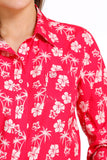 Pink "Hawaiian" Arenaflex™ Women's Shirt by Cinch®