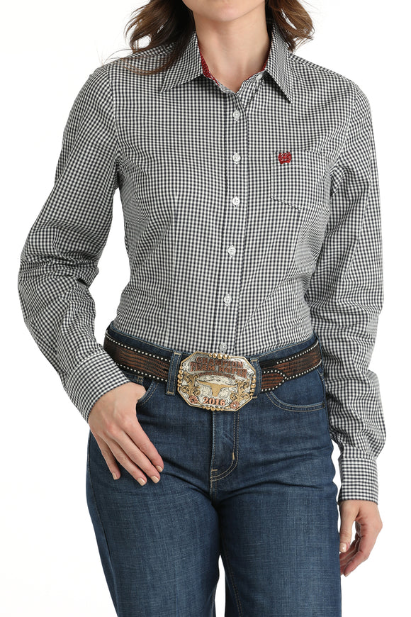 Black & White Check Women's Shirt by Cinch®