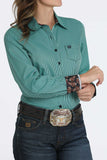 Turquoise Stripe Women's Shirt by Cinch®