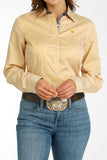 Tencel™ Gold Striped Women's Shirt by Cinch®