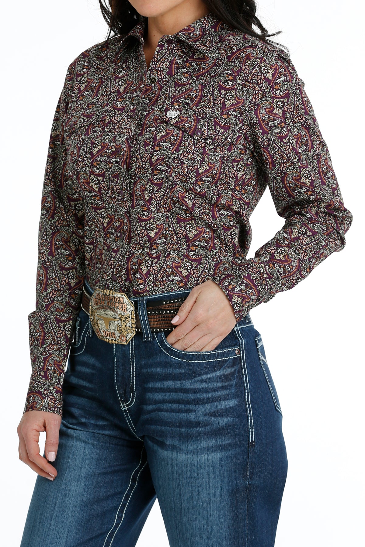 Purple Paisley Women's Shirt by Cinch®