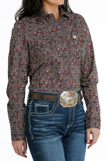 Purple Paisley Women's Shirt by Cinch®