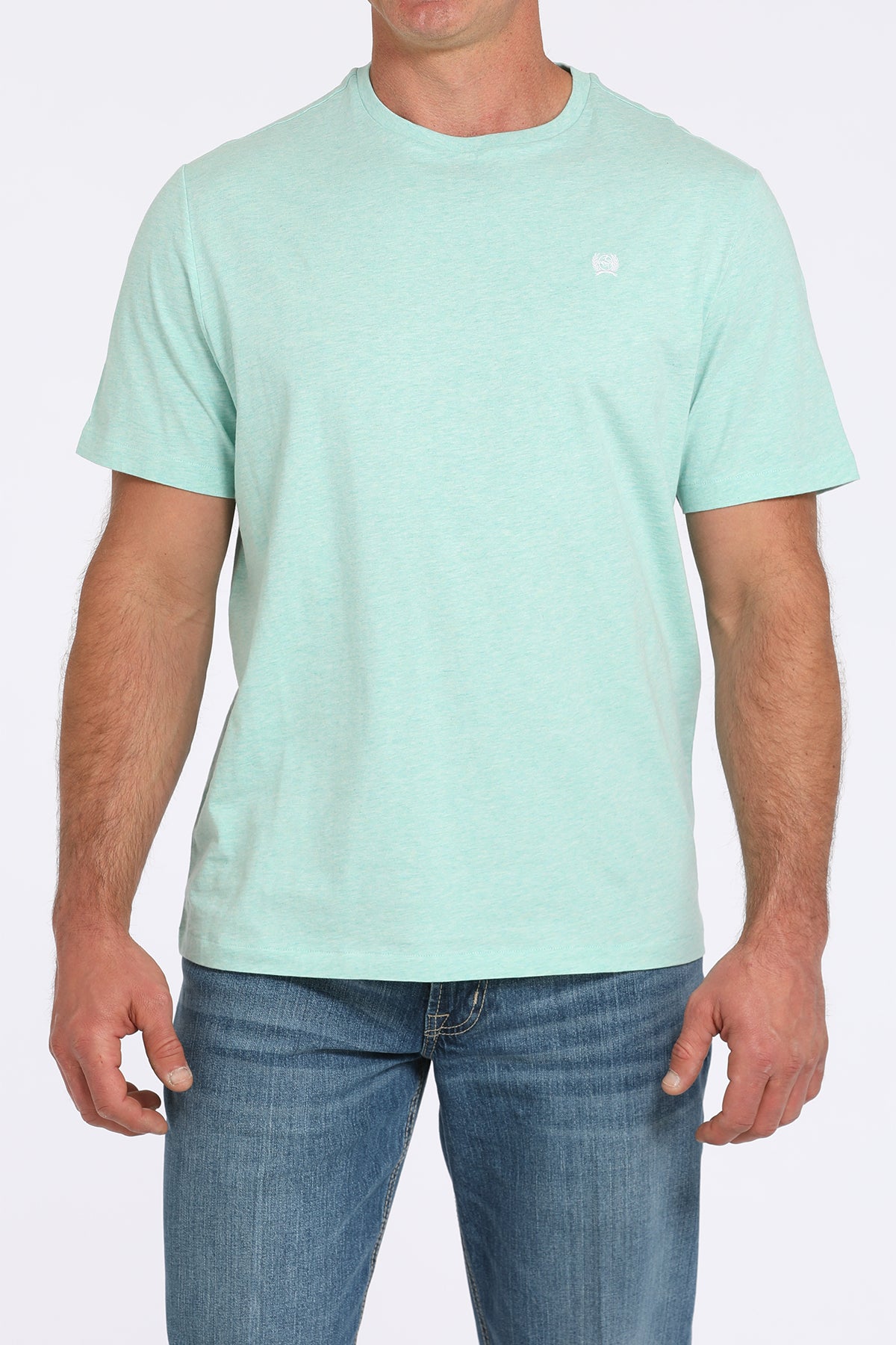 Solid Heather Turquoise Men's T-Shirt by Cinch®