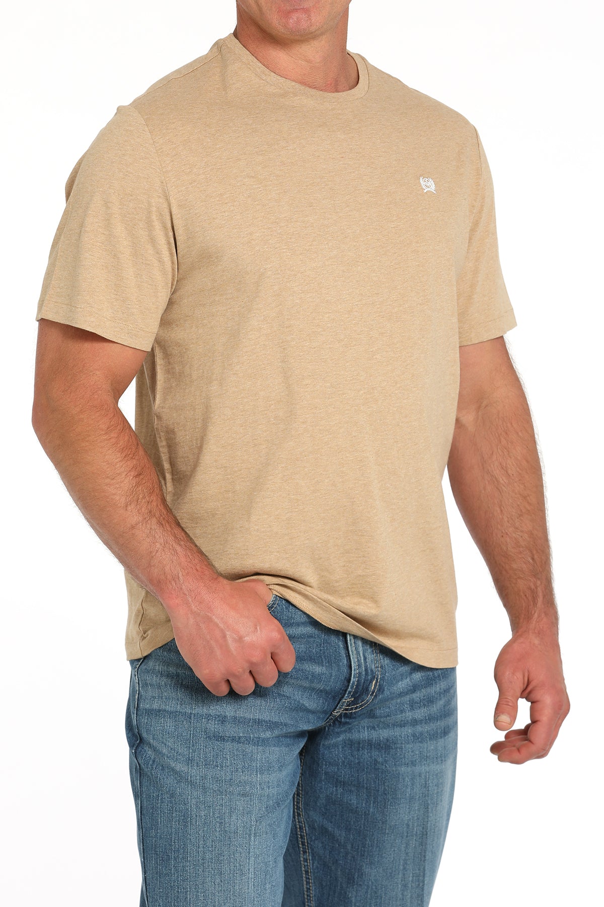 Solid Heather Khaki Men's T-Shirt by Cinch®