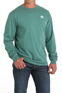 Aqua Green 'Original' Long Sleeve Men's T-Shirt by Cinch®