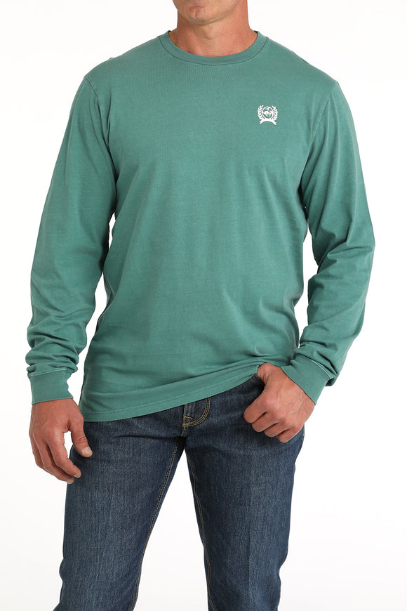 Aqua Green 'Original' Long Sleeve Men's T-Shirt by Cinch®