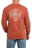 'Land of the Free' Long Sleeve Men's T-Shirt by Cinch®