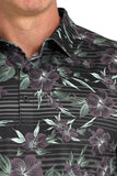Floral & Stripe ArenaFlex™ Polo Men's T-Shirt Cinch®