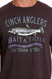 Heather Purple 'Anglers' Men's T-Shirt by Cinch®