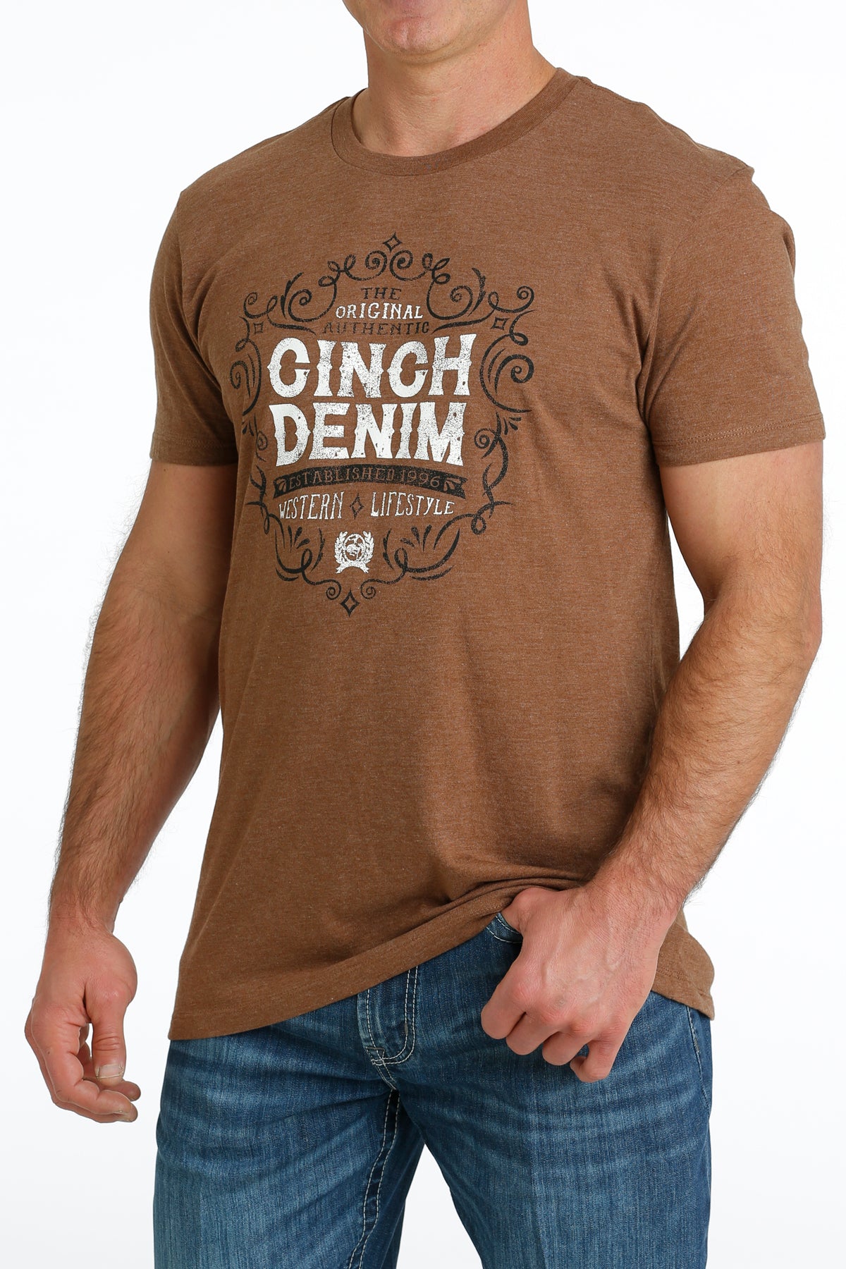 Copper Brown 'Authentic' Men's T-Shirt by Cinch®