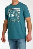 Teal 'Authentic' Men's T-Shirt by Cinch®