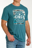 Teal 'Authentic' Men's T-Shirt by Cinch®