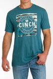 Teal 'Authentic' Men's T-Shirt by Cinch®