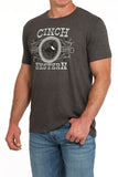 Charcoal 'Bronc Rider' Men's T-Shirt by Cinch®