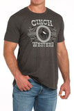 Charcoal 'Bronc Rider' Men's T-Shirt by Cinch®