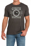 Charcoal 'Bronc Rider' Men's T-Shirt by Cinch®