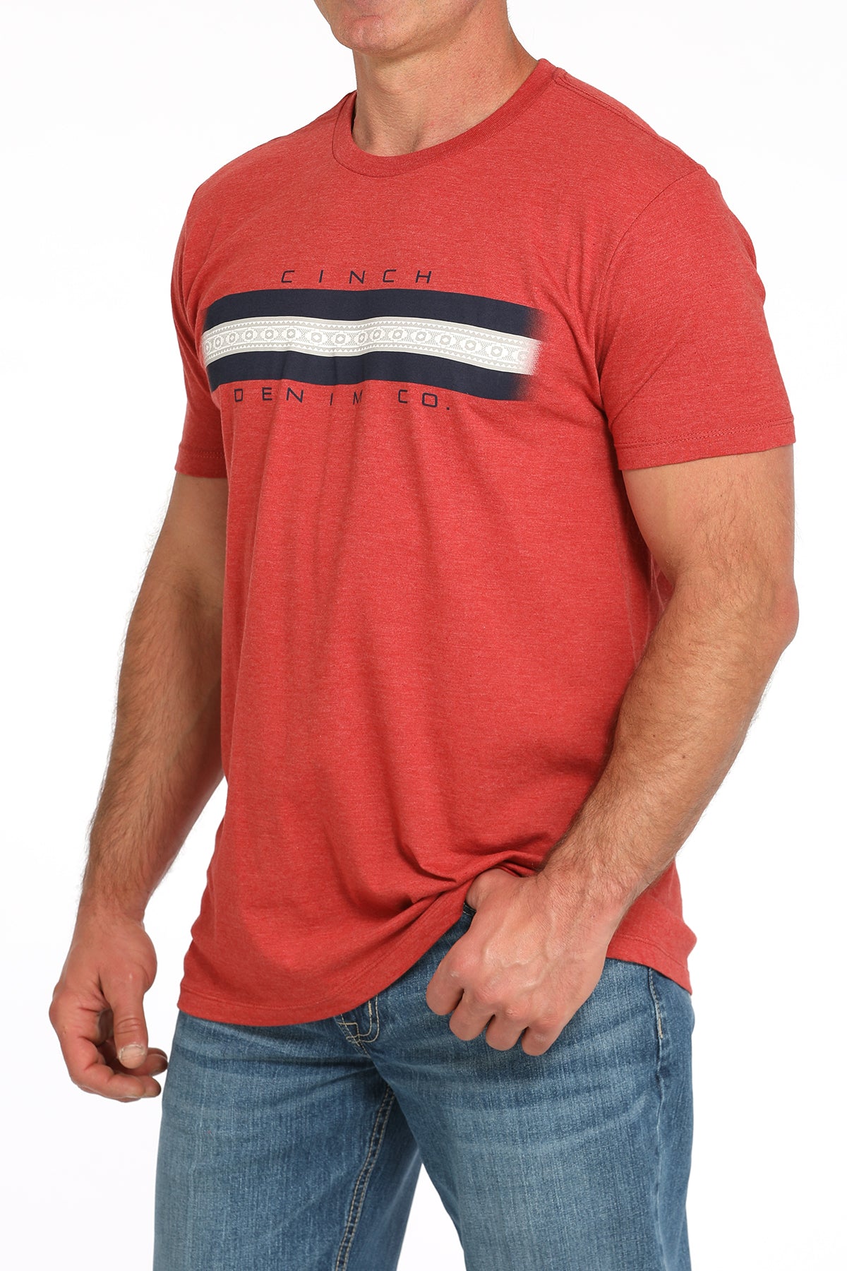 Red 'Denim Co.' Men's T-Shirt by Cinch®
