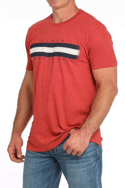 Red 'Denim Co.' Men's T-Shirt by Cinch®