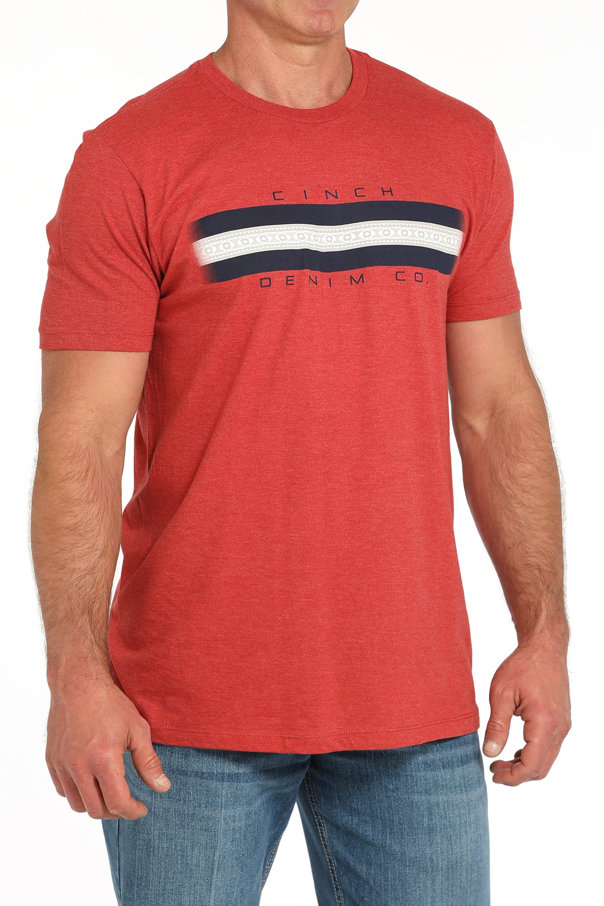 Red 'Denim Co.' Men's T-Shirt by Cinch®