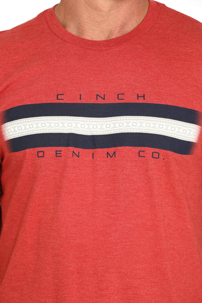 Red 'Denim Co.' Men's T-Shirt by Cinch®