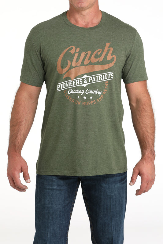 Olive 'Cowboy Country' Men's T-Shirt by Cinch®