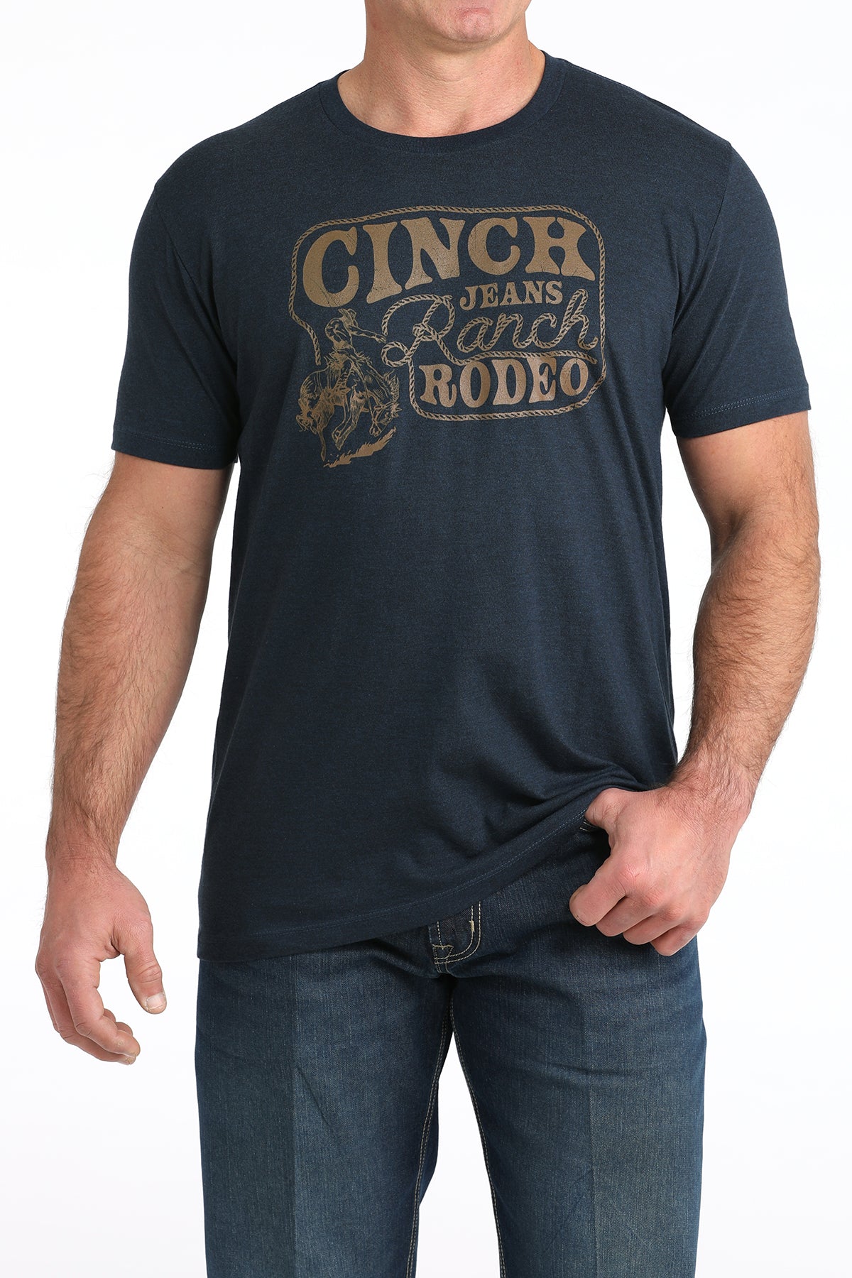 Navy 'Ranch Rodeo' Men's T-Shirt by Cinch®