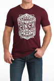 Burgundy 'Lead Don't Follow' Men's T-Shirt by Cinch®