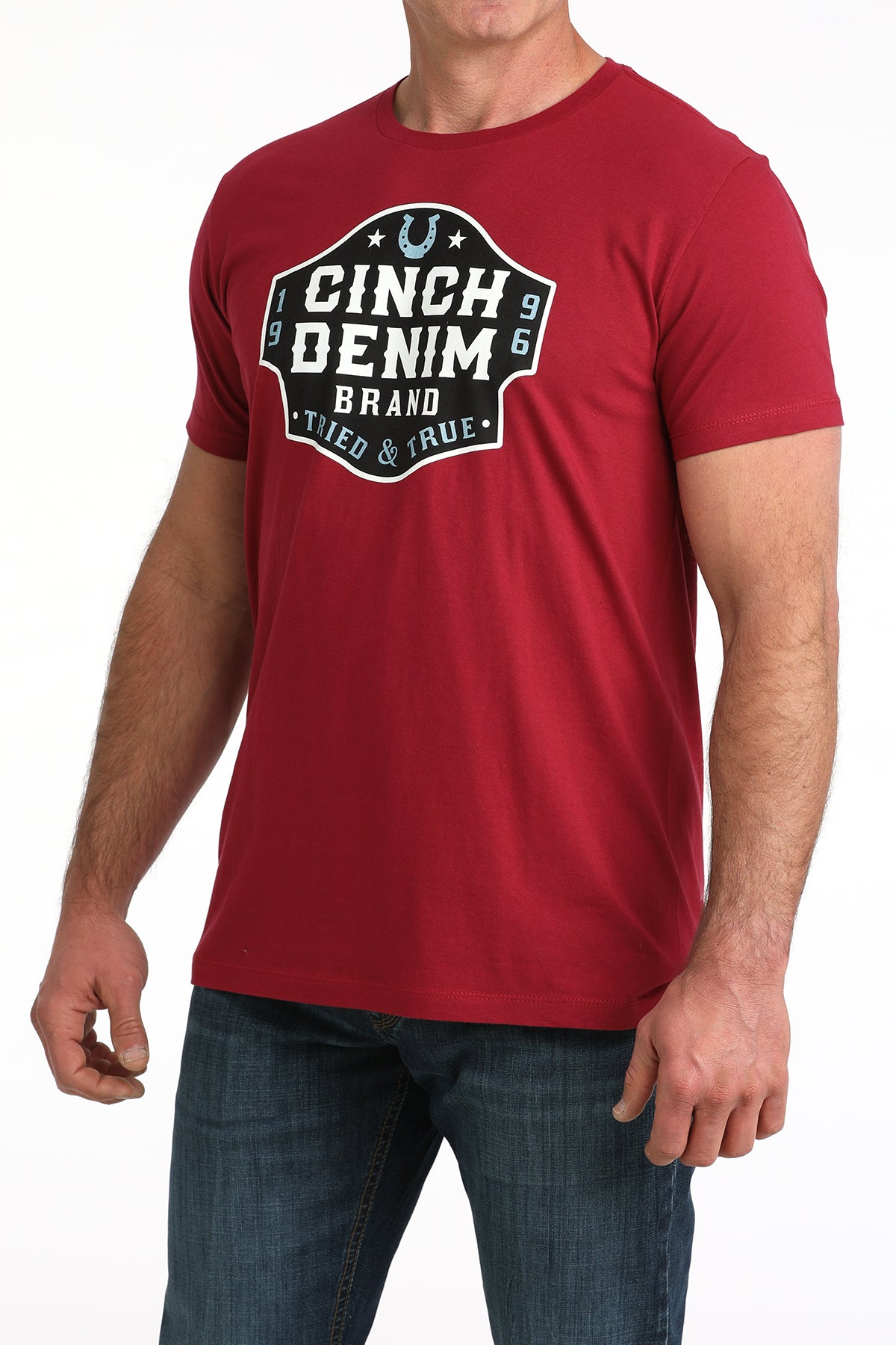 Cranberry 'Cinch Denim' Men's T-Shirt by Cinch®