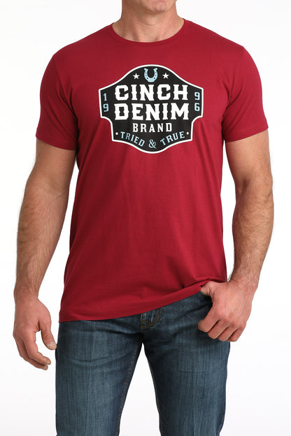 Cranberry 'Cinch Denim' Men's T-Shirt by Cinch®
