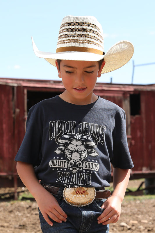 Navy 'Bull' Boy's T-Shirt by Cinch®