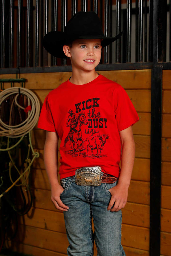 'Kick The Dust Up' Boy's T-Shirt by Cinch®
