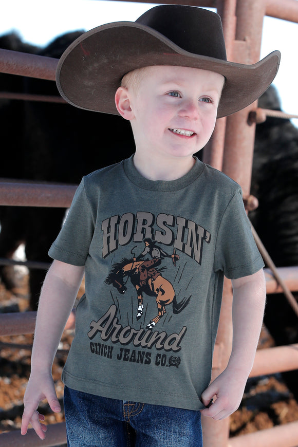 'Horsin Around' Toddler & Boy's T-Shirt by Cinch®