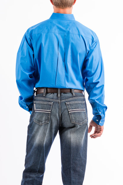 Solid Blue Classic Fit Men's Shirt by Cinch®